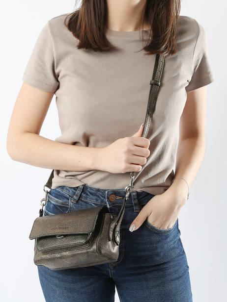 Cross Body Tas Diane Xs Granite Leder Paul marius Goud granite DIANXGRA ander zicht 1